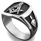 Новинка, кольцо в стиле ретро с масонским узором, мужское кольцо, модное металлическое кольцо с масонскими буквами, символами, аксессуары, ювелирные изделия для вечеринок