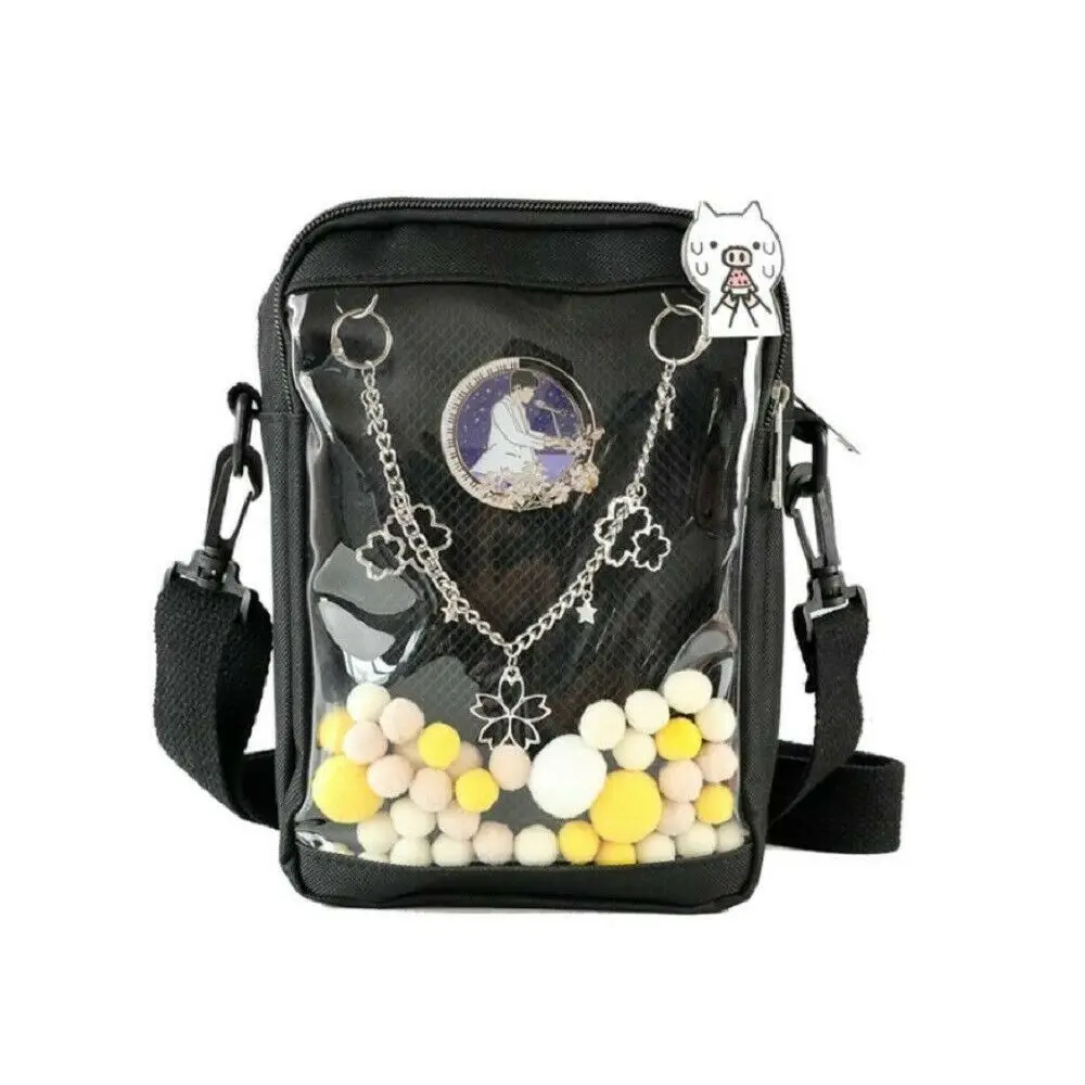 Миниатюрный прозрачный мессенджер в стиле Харадзюку милая японская сумка на