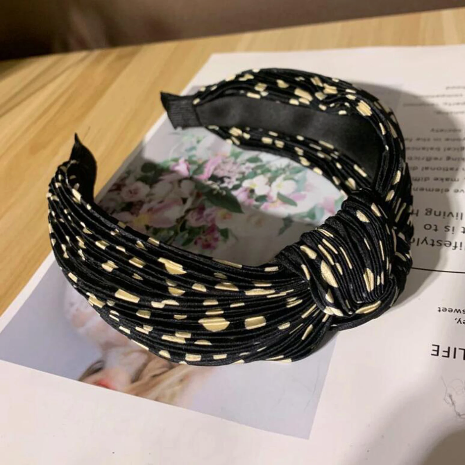Повязка для волос с узлом женская Мягкая повязка на голову аксессуар |