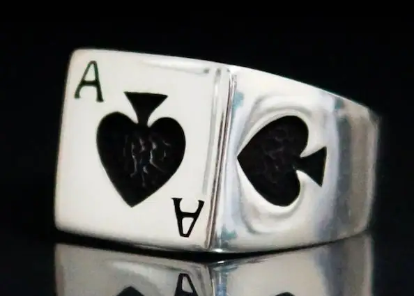 

Mens Ring Spades Model,Silver 925k Mens Ring,Handmade Mens Ring,Jewelry Gift For Mens