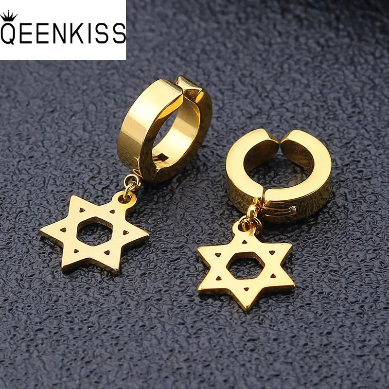 

Изящные Ювелирные изделия QEENKISS EG892, оптовая продажа, модные женские, мужские, на день рождения, свадебный подарок, серьги-Клипсы из титановой...