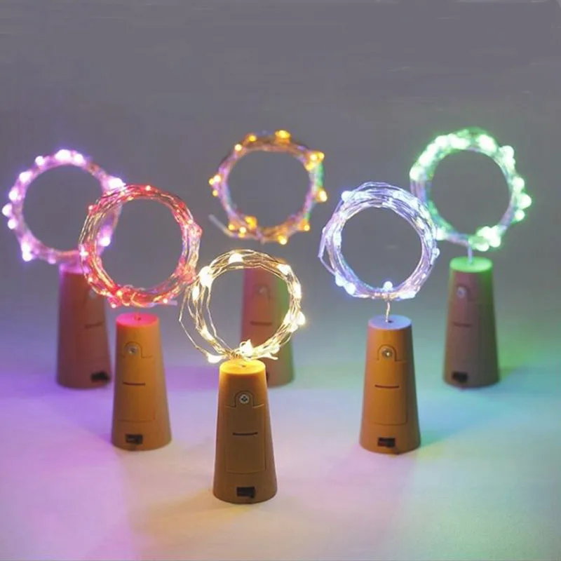 Светодиодная гирлянда из медной проволоки 1 м 2 сказочное декоративное