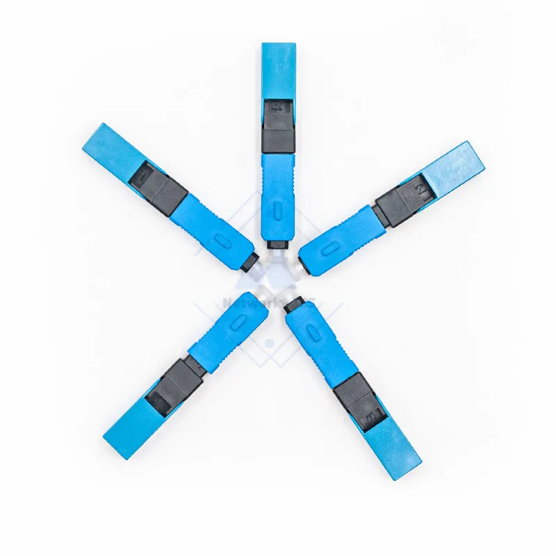 

100 шт./лот быстрый разъем ESC250P SC UPC одномодовый волоконно-оптический Быстрый разъем SC UPC волоконно-оптический Быстрый разъем