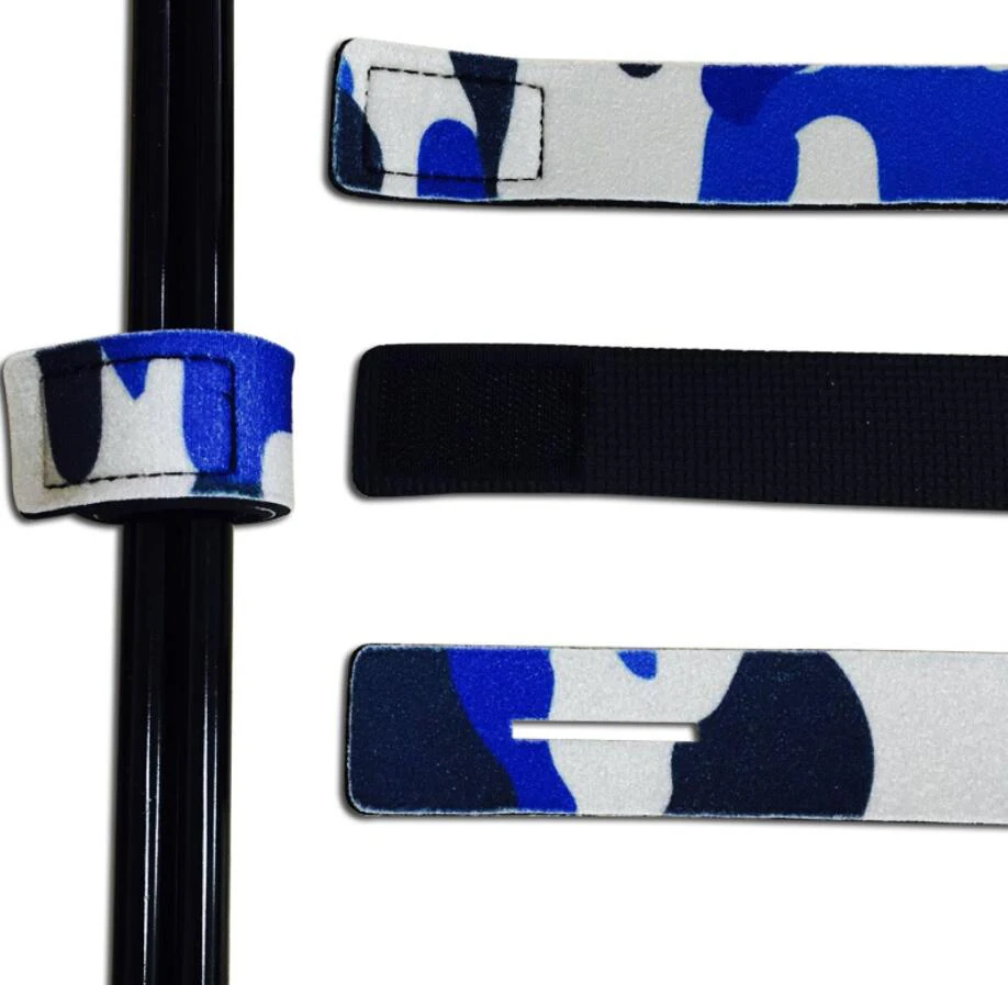 1 Pcs Reusable Fishing Rod Tie Holder Strap Suspenders Fastener Hook Loop Cable Cord Ties Belt Tackle Box Accessories | Спорт и