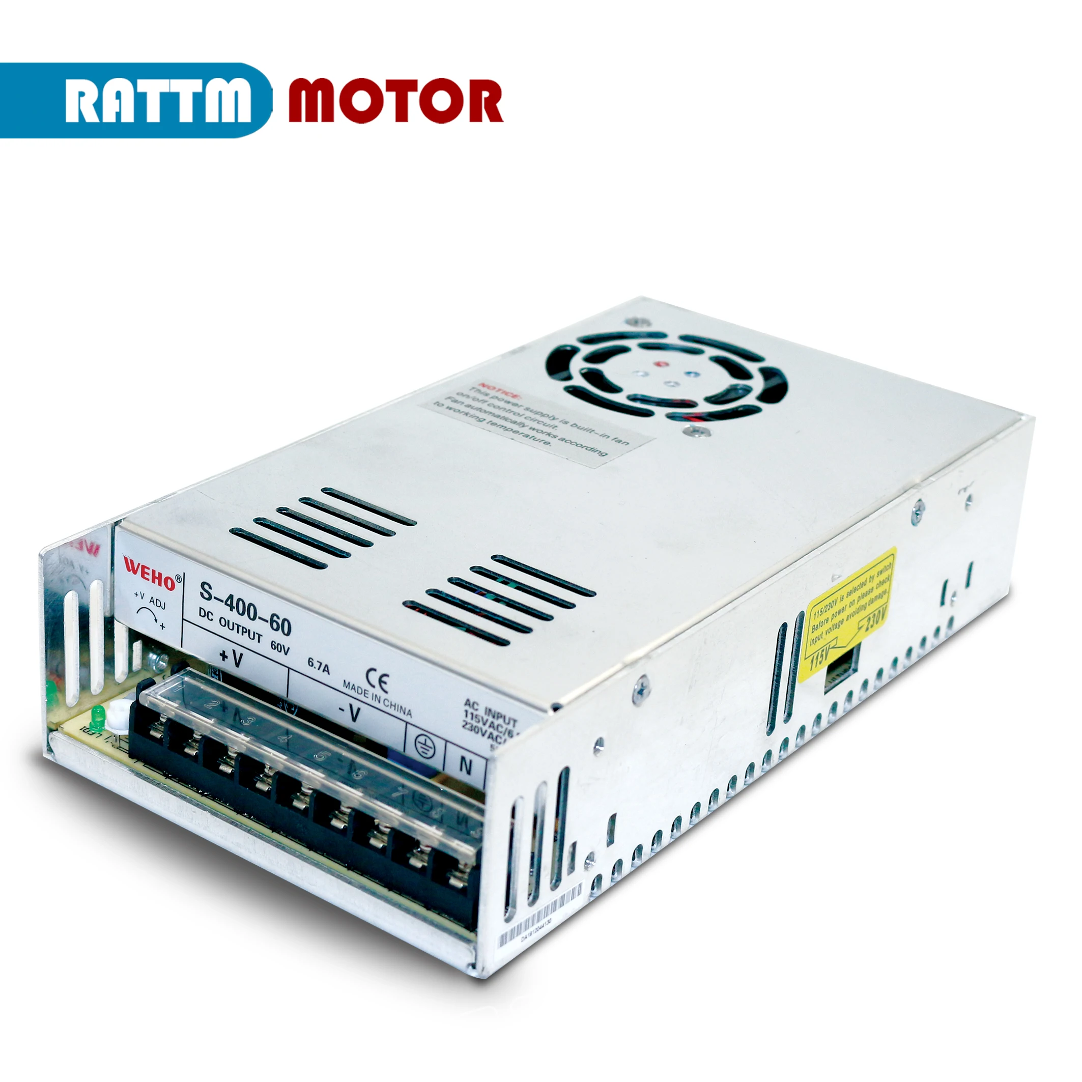 ЕС доставка 400 Вт импульсный источник питания постоянного тока 60 в 70 блок с одним