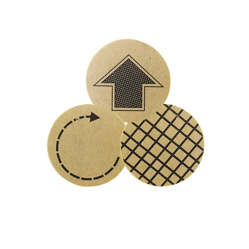 

90 Pcs/lot Lattice & Arrow Round Kraft Paper Seal Sticker For Handmade Products Gift Package Label Decration Scrapbooking