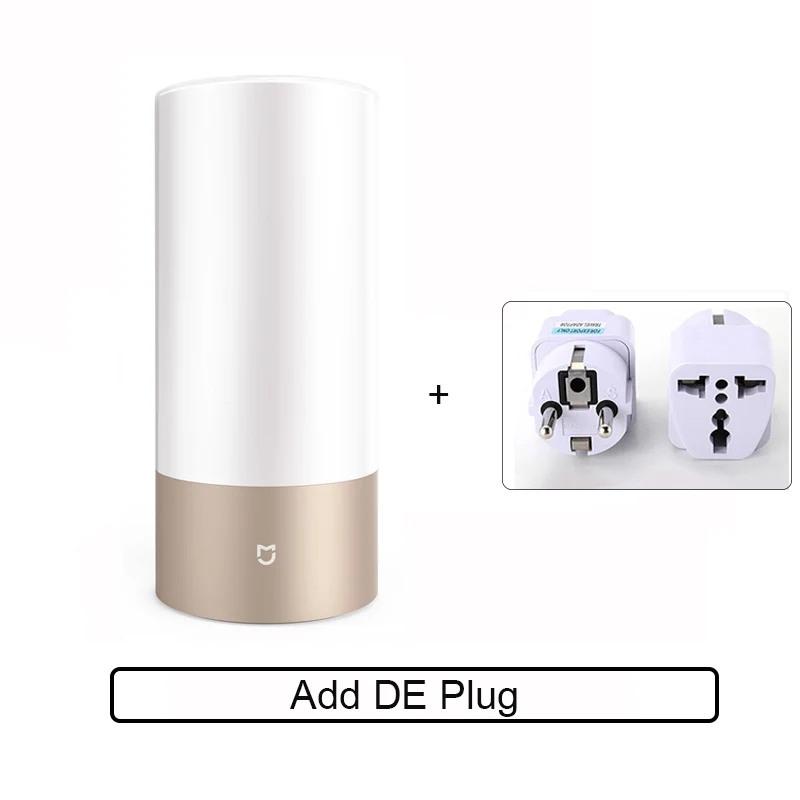 Add DE Plug Xiaomi Mijia прикроватная лампа mijia прикроватная лампа светильник кровать светильник Романтический помощь во сне bluetooth подключение Wi-Fi мягкий светодиодный ночной Светильник - Цвет: Add DE Plug