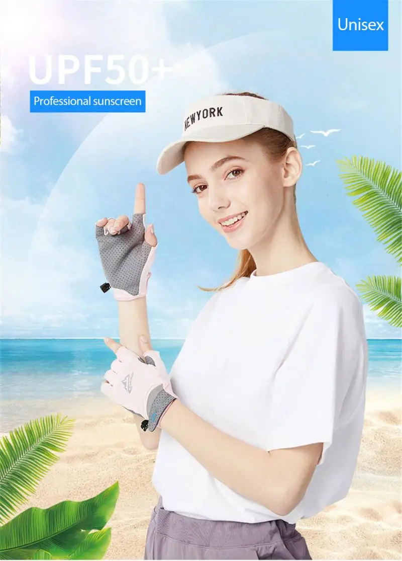 

Half Finger Cycling Men's Gloves Golf Outdoor Sunscreen Summer Anti-slip Mountaineering Breathable Anti-shock Sports Gloves