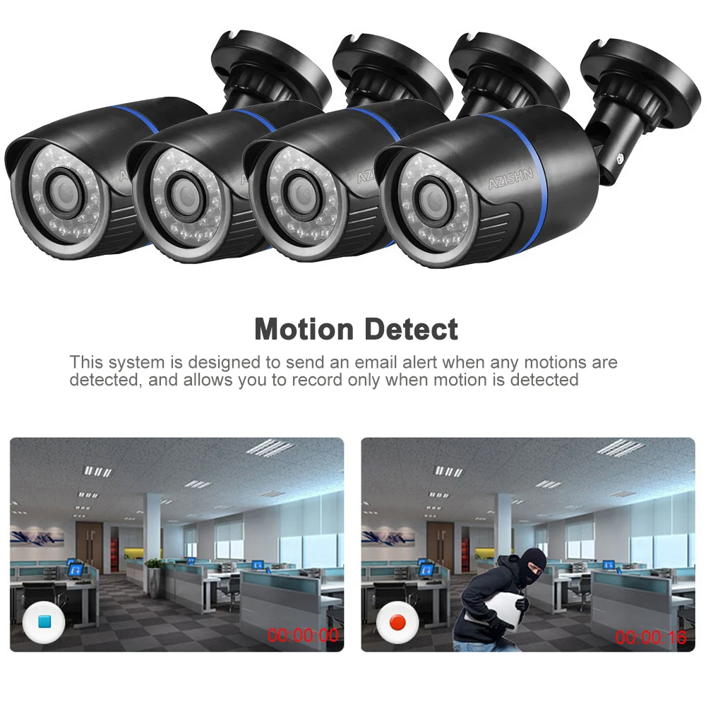4CH AHD DVR Беспроводная CCTV Wifi камера система безопасности комплект 720 P/1080 P системы