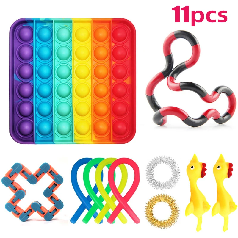 

Push Bubble Sensory Toy Autism Needs Squishy Stress Reliever Toys Adult Child Funny Anti-stress Fidget It Free Shipping