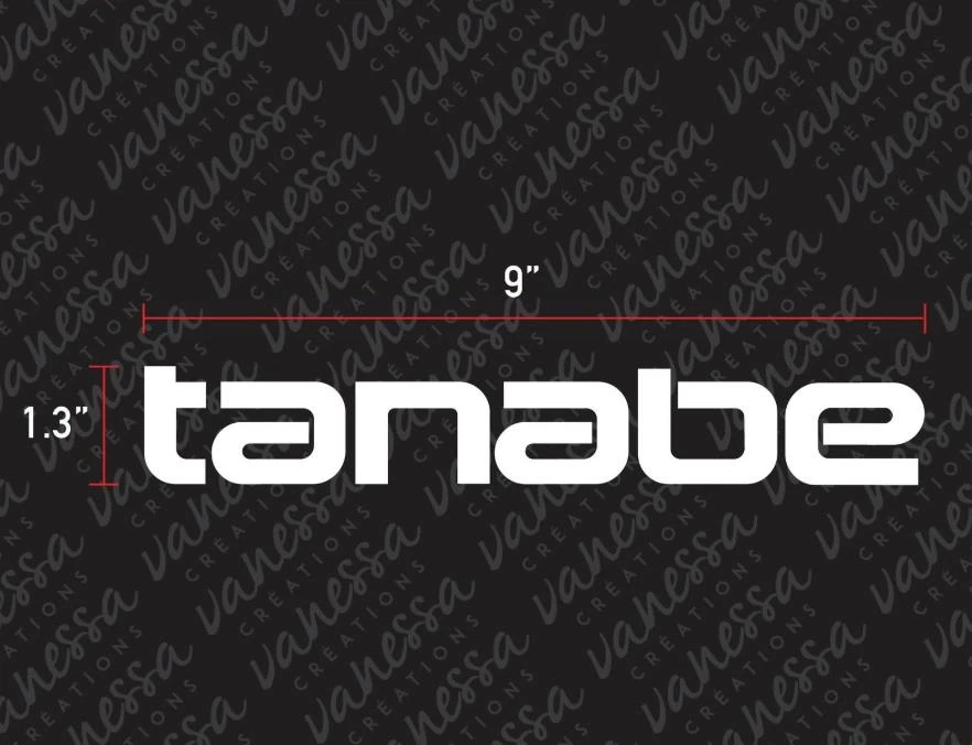 

For (2Pcs) TANABE JDM sticker vinyl decal