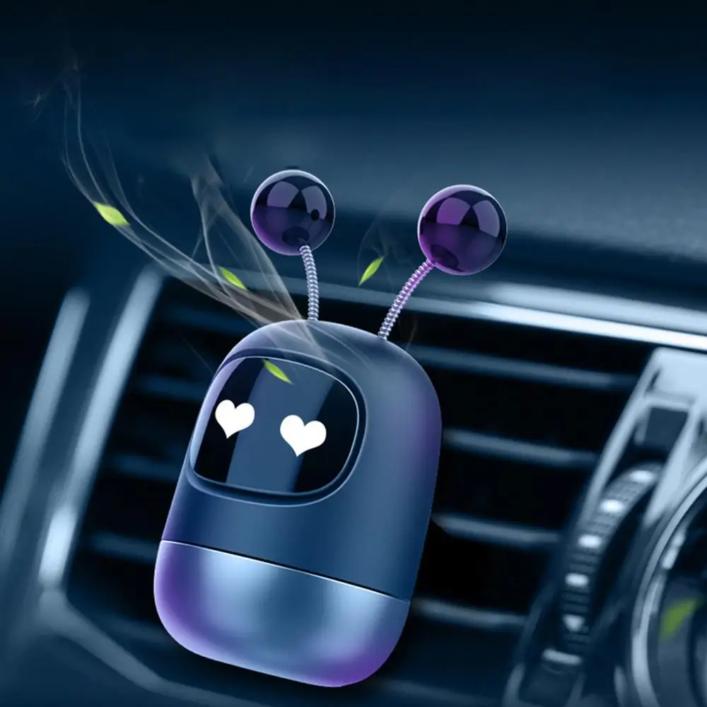 

Car Perfume Air Freshener Cute Robot Car Diffuser Solid Aromatherapy Air Vent Freshener for Auto Interior Decor Accessories