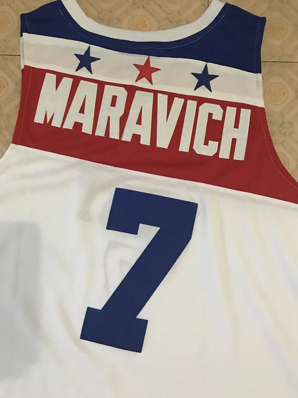 

7 Pete Maravich East all star Basketball Jersey Mens Stitched Custom Any Number Name