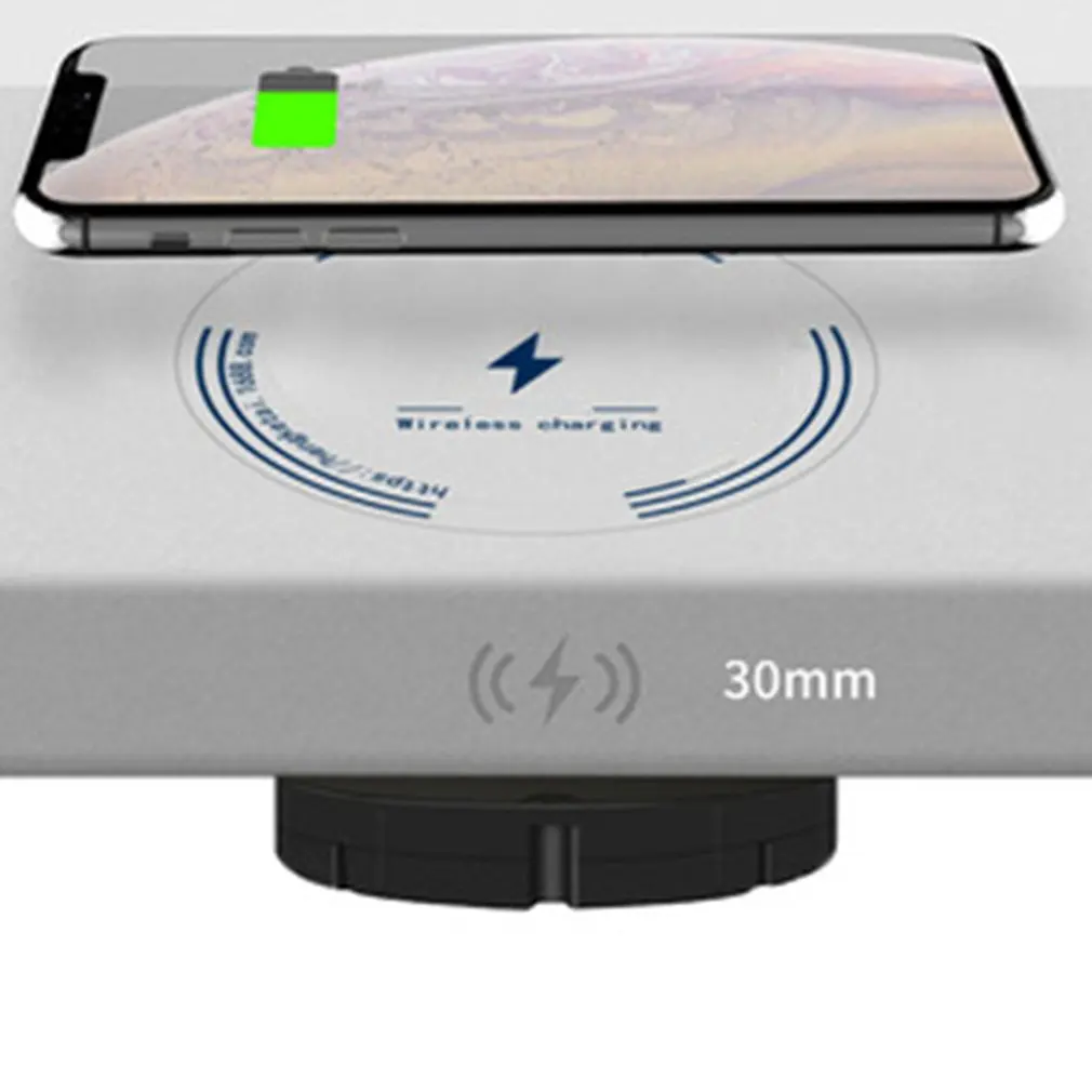 

T08 Fast Wireless Charger For Mobile Phone Long Range 5-30mm Qi Furniture Universal Modification