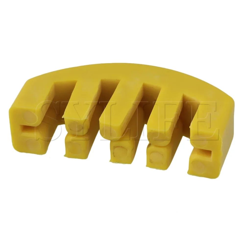 Желтый скрипка практика немой глушитель Резина 5 зубец для скрипки части | Спорт и