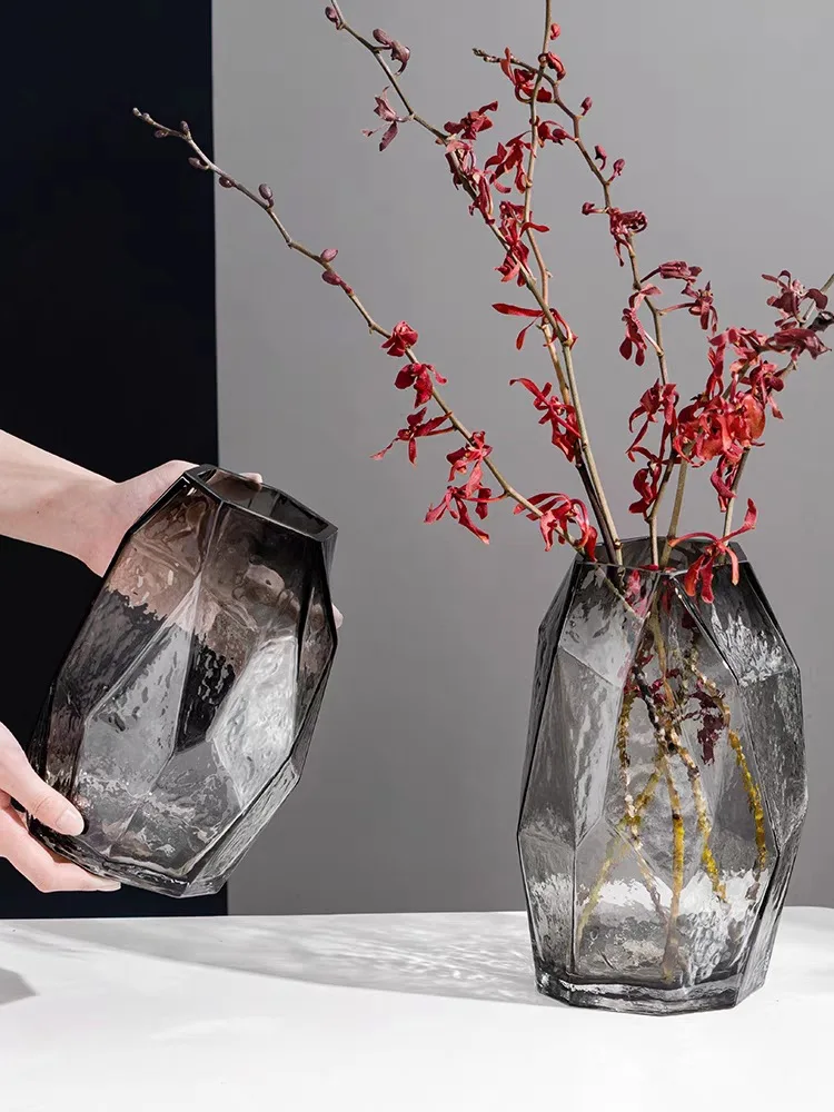 

Nordic Style Simple Fall Proof Transparent Plastic Vase Hydroponic Flower Living room Fashion