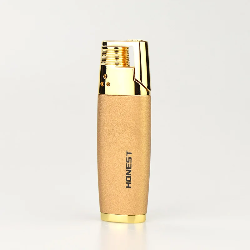 

Torch Lighters 2 Pack, Single Jet Flame Lighter Refillable Gas Butane Lighter, Gift Package, Butane NOT Included (Sliver& Golde)