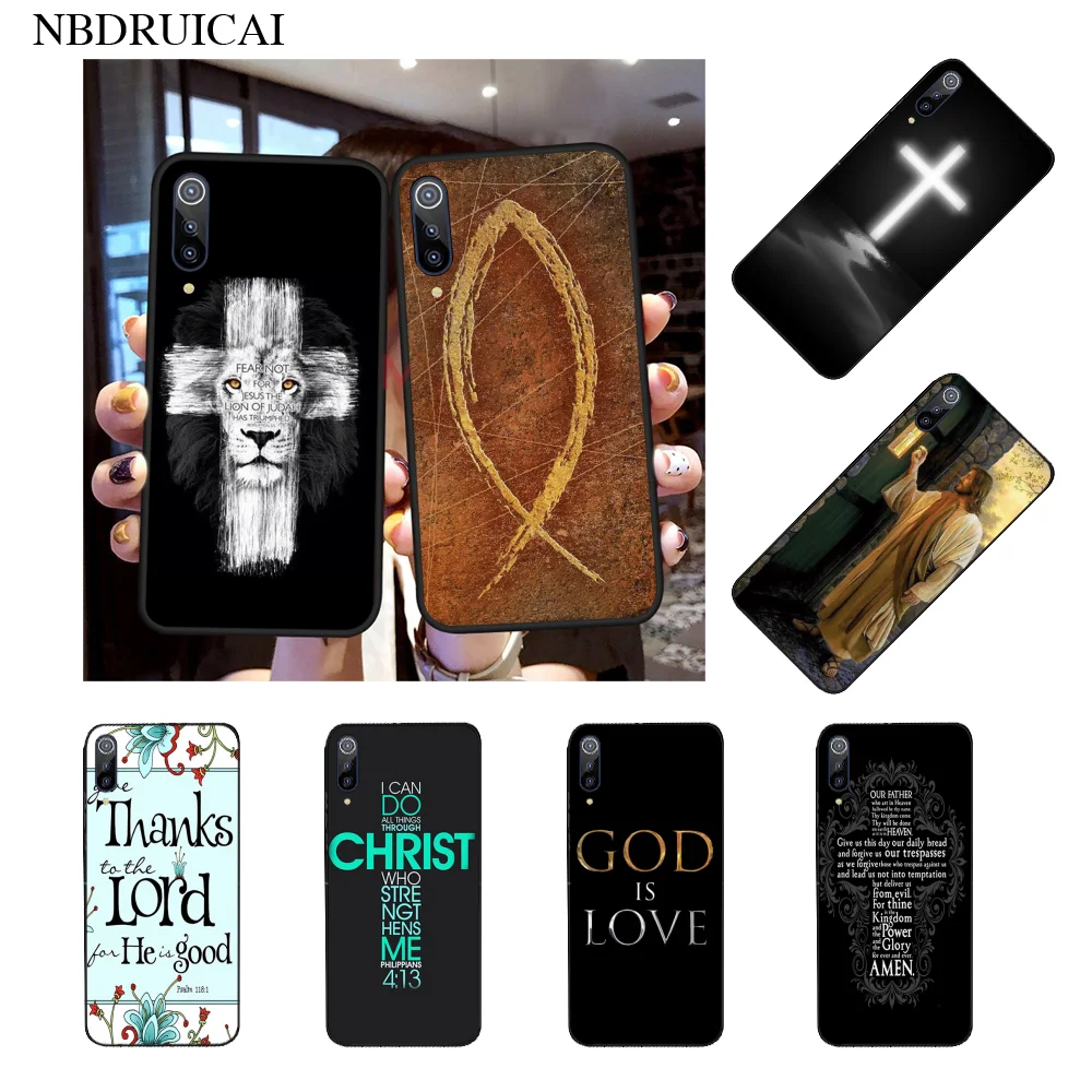 NBDRUICAI oriwood Библия Иисуса Христа христианский крест чехол для телефона Xiaomi 8 9 se 5X
