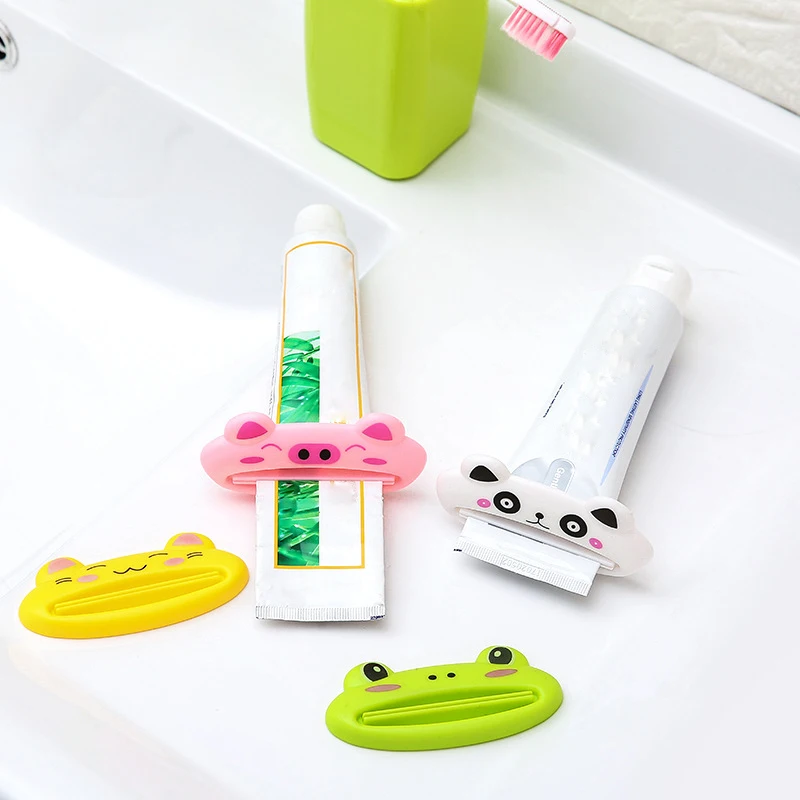 

Cartoon Animal Toothpaste Squeezing Device Multifunctional Household Paste Dispenser Facial Cleanser Tube Press Bathroom Supplie