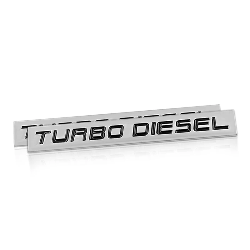 Металлическая 3d-эмблема из цинкового сплава с надписью TURBO DIESEL наклейка