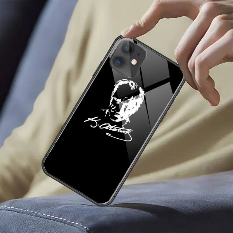 

Kemal Ataturk turchia per Phone Case Tempered glass For iphone 5C 6 6S 7 8 plus X XS XR 11 PRO MAX
