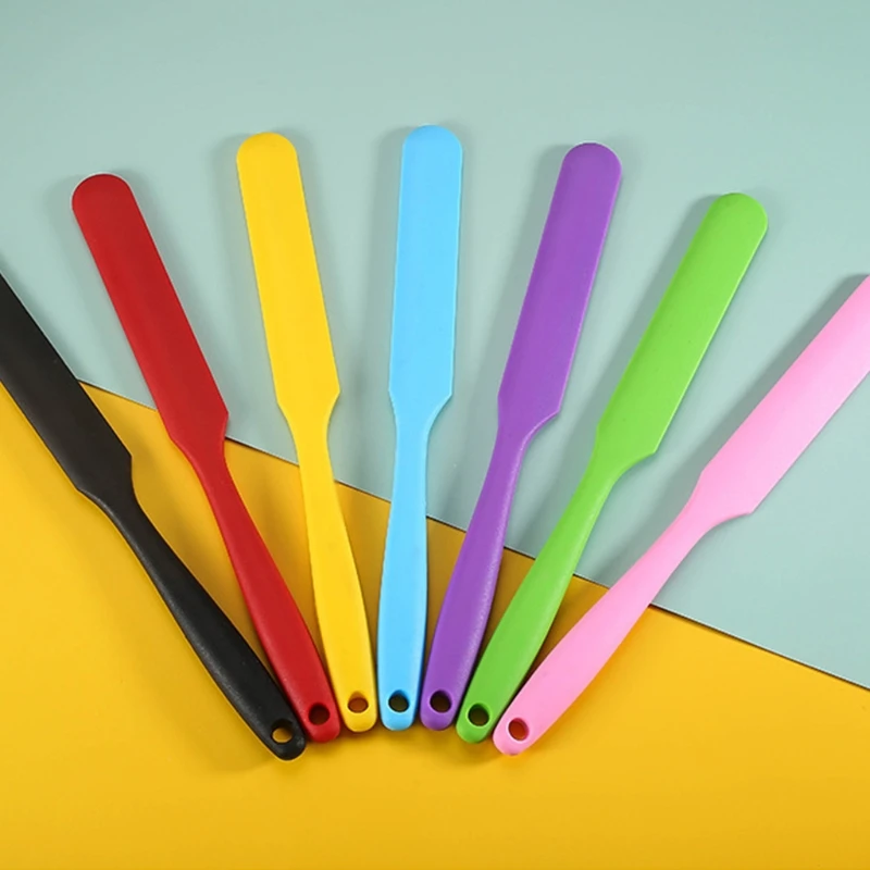 Силиконовая лопатка термостойкие шпатели для масла и торта гибкие антипригарные