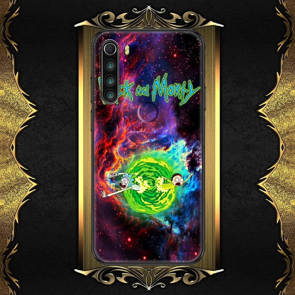 

Cartoon Rick-compatible-Morty Phone case For Xiaomi Redmi Note 7 7A 8 8T 9 9A 9S 10 K30 Pro Ultra black painting hoesjes 3D