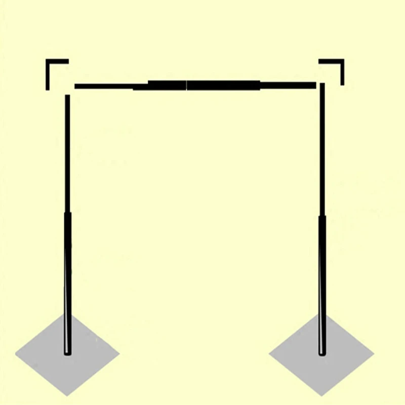 Свадебный квадратный кованый металлический каркас свод Регулируемый фон