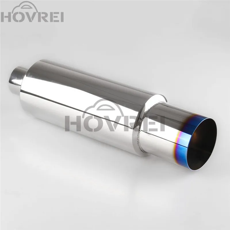 Универсальный 2 &quotвход 3&quot выход хром гоночный автомобиль глушитель трубы