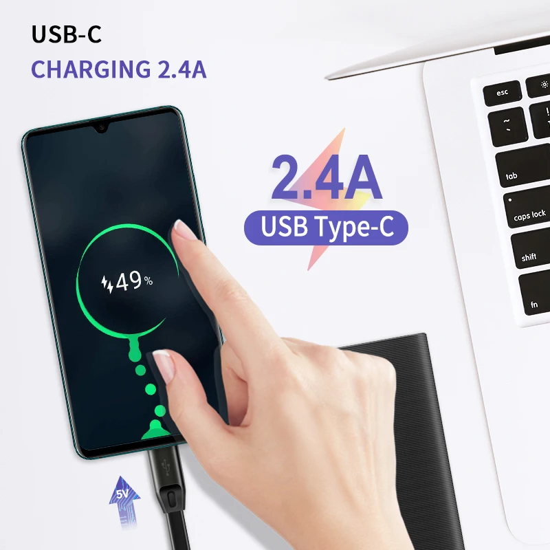 Кабель для быстрой зарядки Cabletime USB Type C Oneplus Samsung S10 Huawei Nintendo N151 | Мобильные телефоны