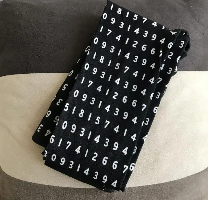 Женские леггинсы с принтом букв | Женская одежда