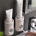 Автоматический диспенсер для зубной пасты, Нетоксичная настенная вешалка, пыленепроницаемый выдавливатель для зубной пасты, быстросъемный стеллаж для зубной пасты для дома