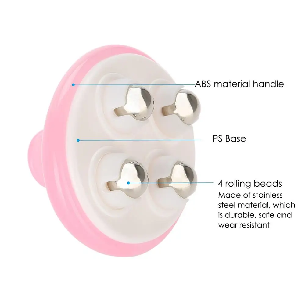 

Newest Stainless Steel Four Beads Ball Massage Tool Relieve Pain Fatigue Dredge Muscular System Muscle Relaxation Massager Pinks