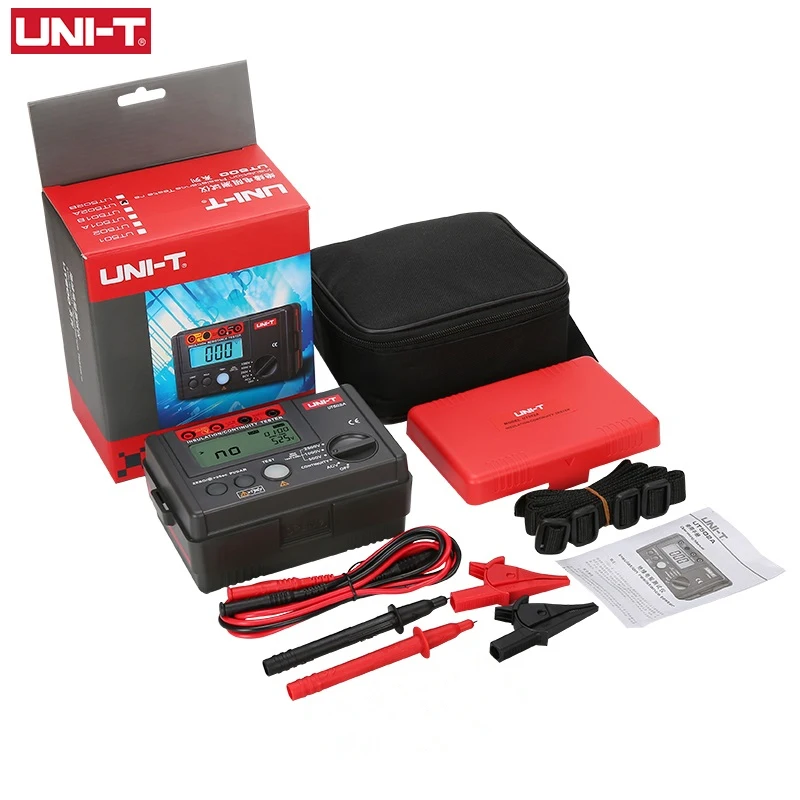 

UNI-T UT502A Insulation Resistance Megohmmeter Voltmeter 2500V Test Continuity Tester w/LCD Backlight