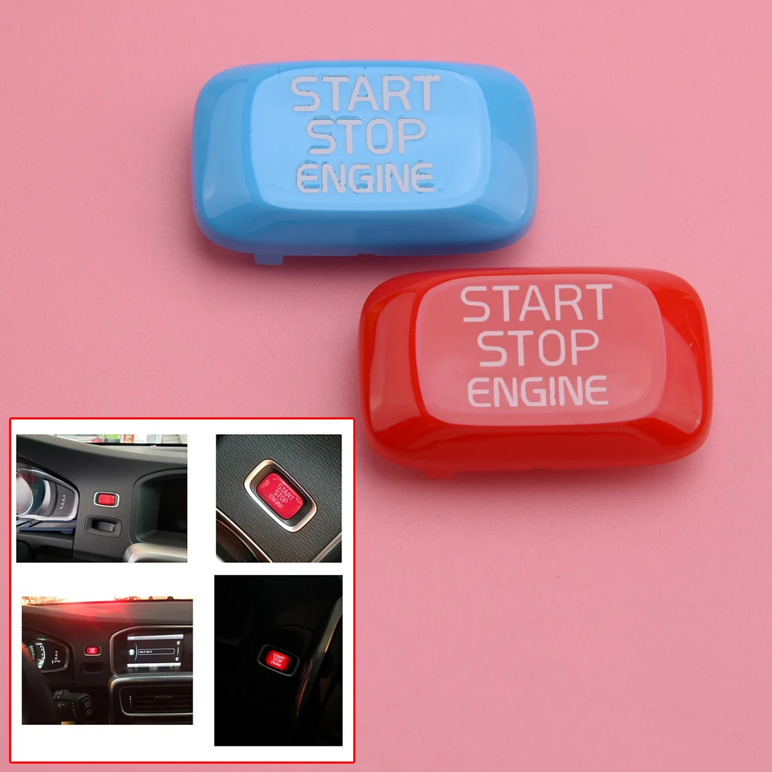 Крышка кнопки запуска и остановки двигателя автомобиля подходит для Volvo V40 V60 S60 XC60