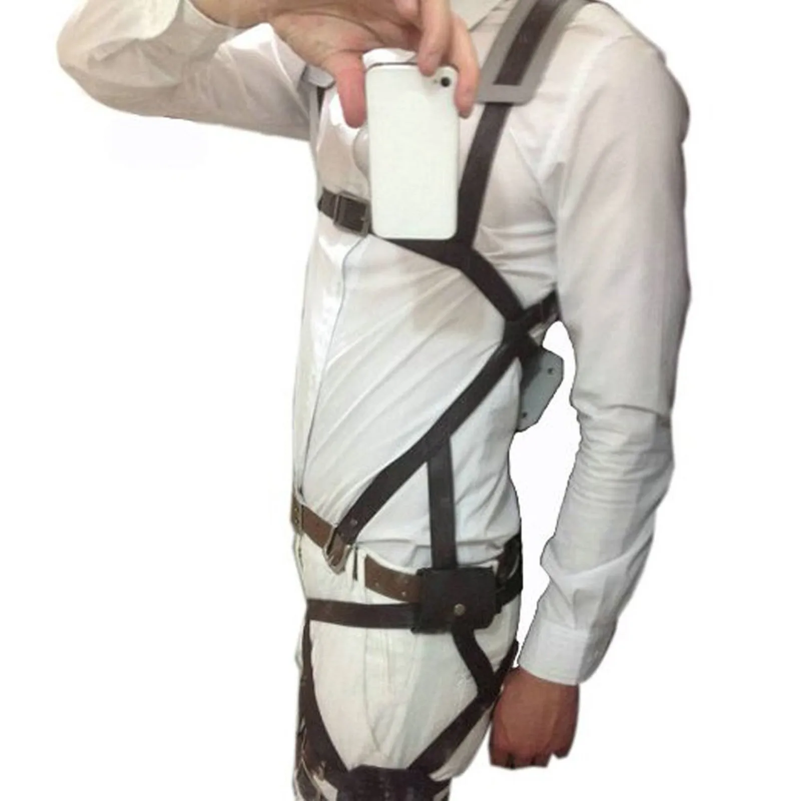 

Attack On Titan Japanese Anime Shingeki No Kyojin Recon Corps Harness Belts Hookshot Cosplay Costume Adjustable Belts