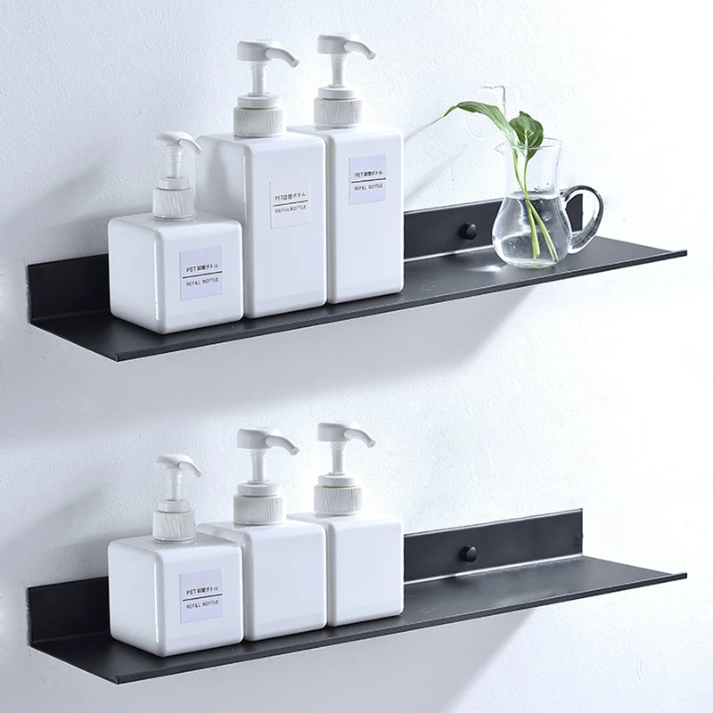 

Полки для ванной комнаты, угловая полка для душа, стойка для косметики, стеллаж для хранения мыла, шампуня, черный алюминиевый фитинг для ван...