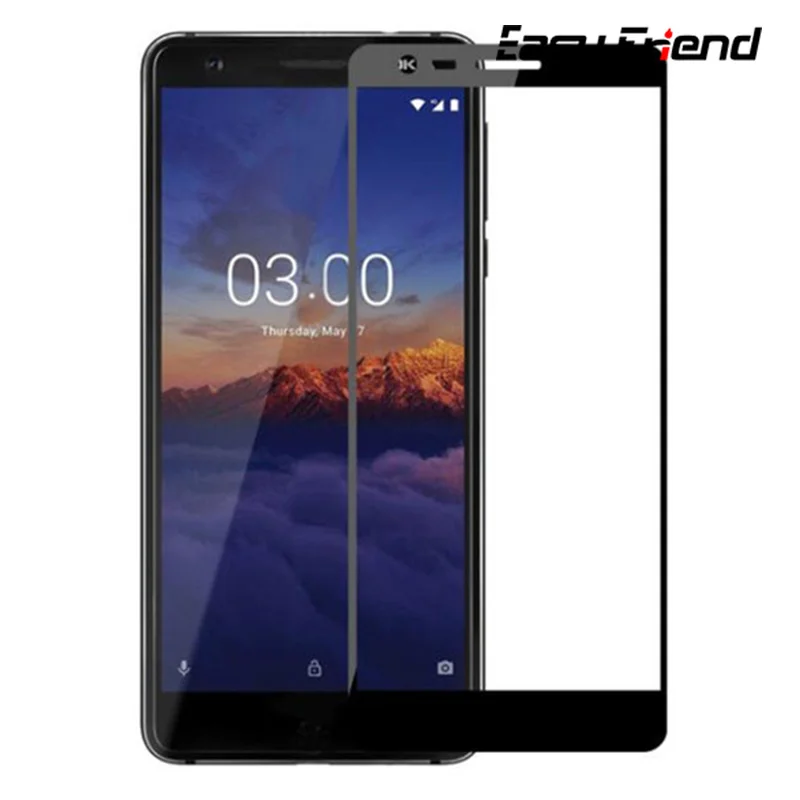 Защитное стекло для Nokia 3 1 2 4 Plus X3 Nokia3.1 Nokia3 2nd 2018 черная пленка с полным покрытием
