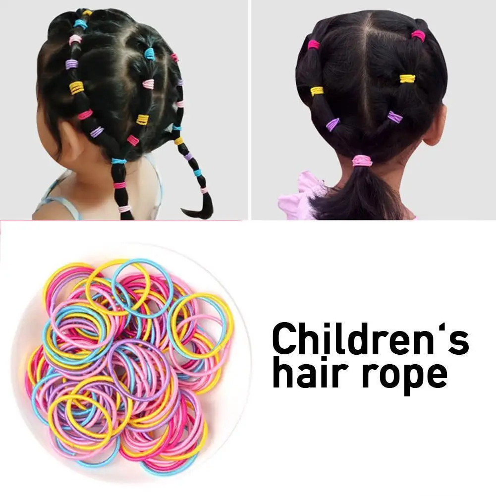 

1Pcs Children Nylon Hair Bands Girls Elastic Rubber Bands Kids Elastic Hair Band Baby Accessories Set