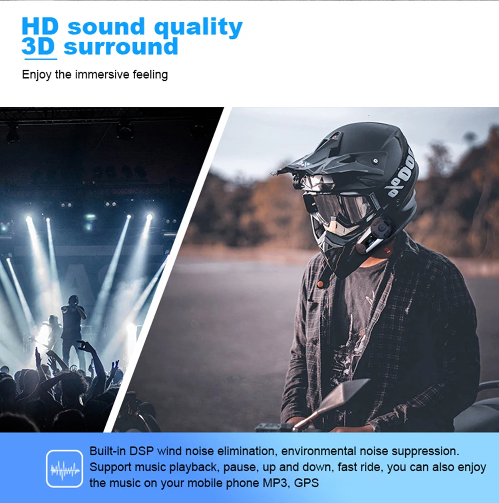 VR робот мотоцикл домофон 1200 м шлем Bluetooth гарнитура FM радио Водонепроницаемый мото Интерком intercomunicador для 6 гонщиков