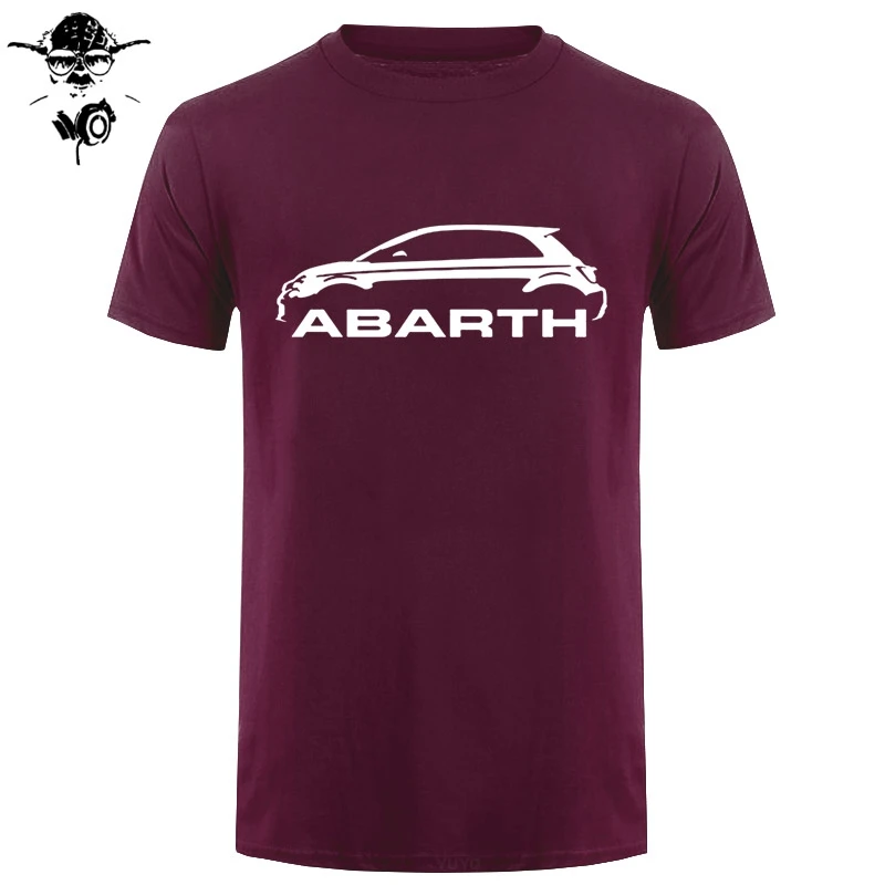 Мужская футболка Fiat 500 Abarth Classic Car s Высококачественная забавная с круглым вырезом