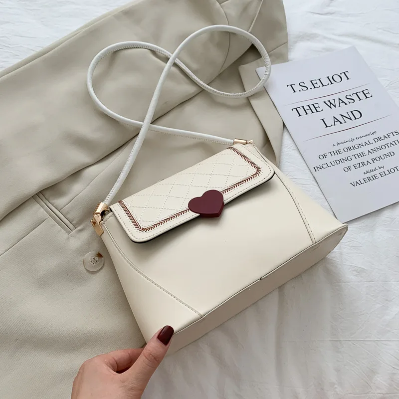 

Love-shaped Handbags Women's Popular New Wave Korean Style All-match Fashionable Shoulder Messenger Crossbody Bag