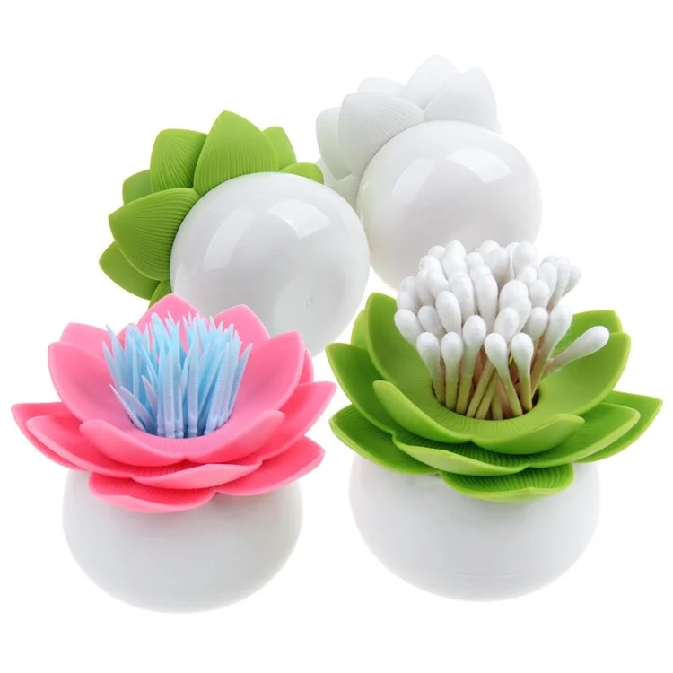 1 шт. Lotus ватный бутон держатель для палочек коробка хранения 4 цвета пластиковый