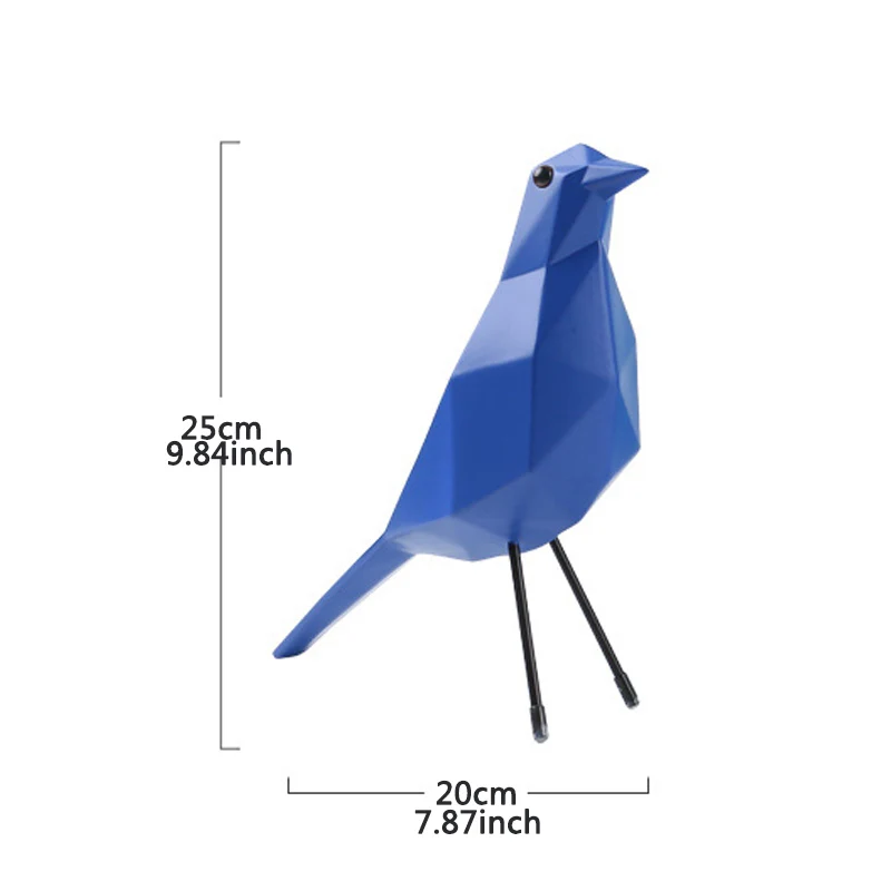 Статуи птиц аксессуары для украшения дома пятна из смолы поделки Ins простая
