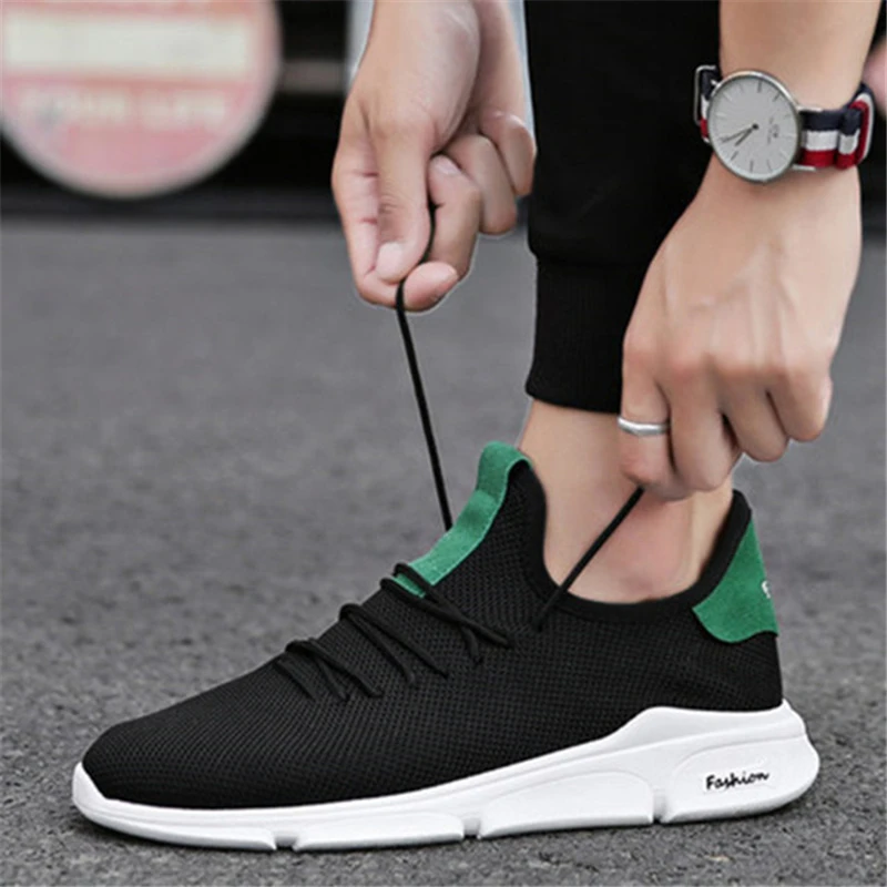 

2021 New Fashion High Quality Knitted Men's Sports Shoes Comfortable Running Shoes Breathable Walking Shoes Men's Shoes Sneakers