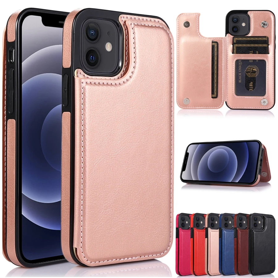 

Защитный флип-чехол с двумя кнопками для iPhone 12 Pro Max 12Mini 11 Pro Max SE2020 X XS XR XSMax 8 Plus 7/6S Plus 5/телефон