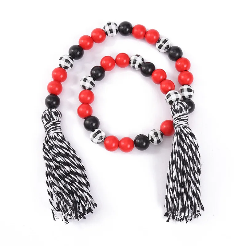 Новинка рождественские подвесные бусины из бисера шпагат кисточка креативные