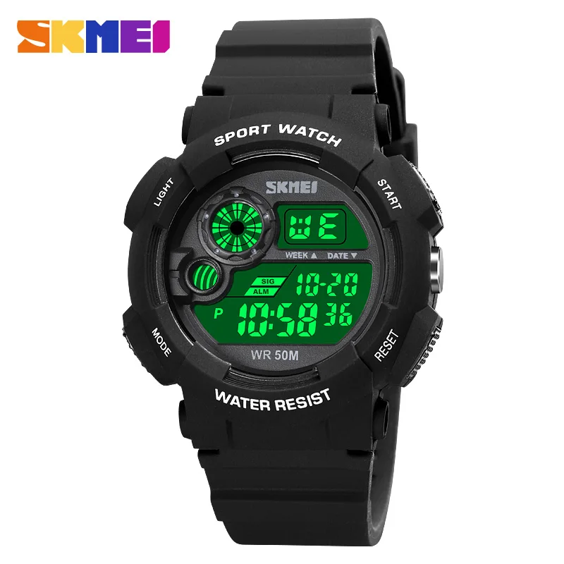 

SKMEI Sport Watch Men Military Army Watches Boys Alarm Clock Shock Resistant Waterproof LED Digital Watch Reloj Hombre