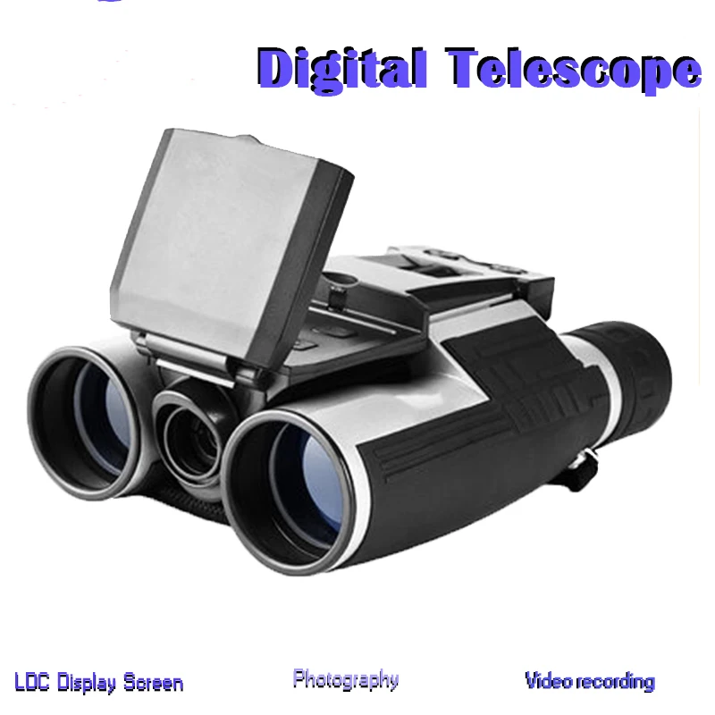 12x32 HD цифровой бинокулярный телескоп с 2 ''ЖК-экраном видеомагнитофон функция