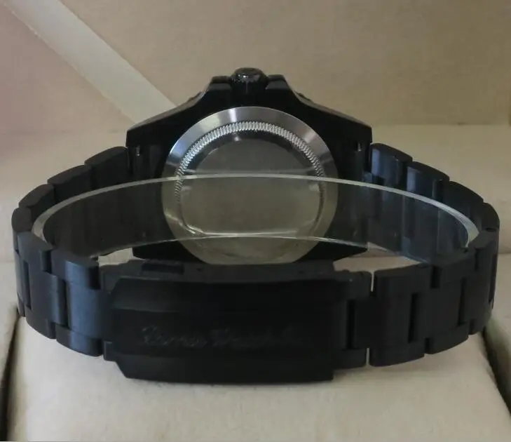 Светящиеся мужские часы 40 мм блестящие автоматические с керамической